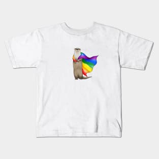 Pride Otter 3 Kids T-Shirt